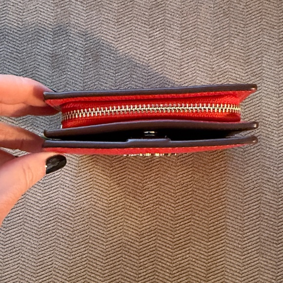 Coach Red Leather Wallet - NEW!! - Picture 4 of 4